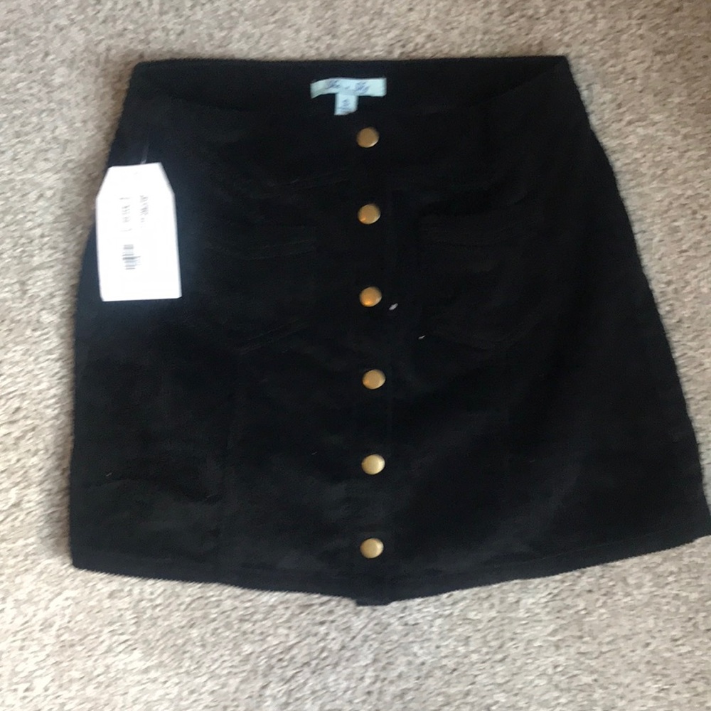 Black Corduroy Skirt